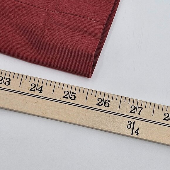 Long Tall Sally Cropped Straight Leg Pants In Brick Women’s Size 10 High Rise - Picture 10 of 11